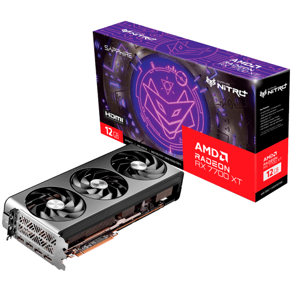 SAPPHIRE NITRO AMD Radeon RX 7700 XT GAMING OC 12GB GDDR6 graficna kartica PCIe 4.0 2xHDMI 2xDisplayPort 2.1