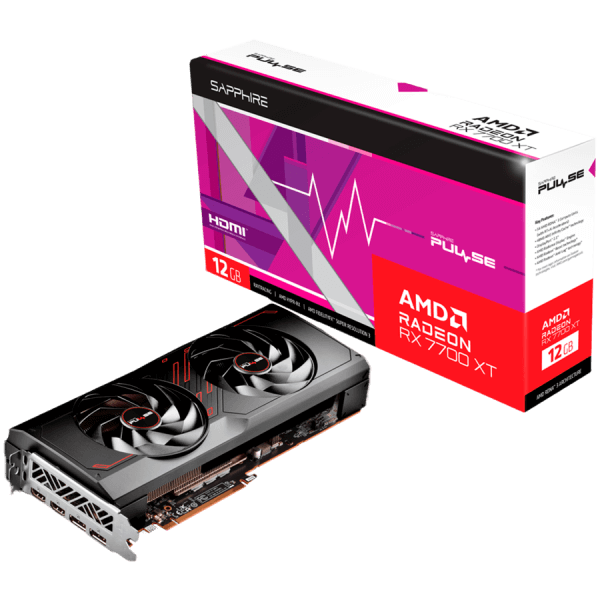 SAPPHIRE PULSE AMD Radeon RX 7700 XT GAMING 12GB GDDR6 graficna kartica PCIe 4.0 2xHDMI 2xDisplayPort 2.1