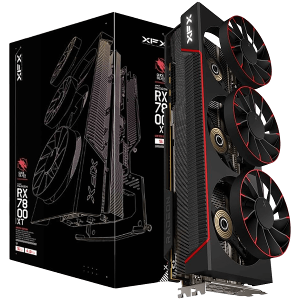 XFX QUICKSILVER AMD Radeon RX 7800 XT Magnetic Air Gaming 16GB GDDR6 graficna kartica PCIe 4.0 1xHDMI 2.1 3xDisplayPort 2.1