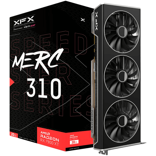 XFX SPEEDSTER MERC310 AMD Radeon RX 7900 XT Gaming 20GB GDDR6 graficna kartica PCIe 4.0 1xHDMI 2.1 2xDisplayPort 2.1 1xDisplayPort 1.4