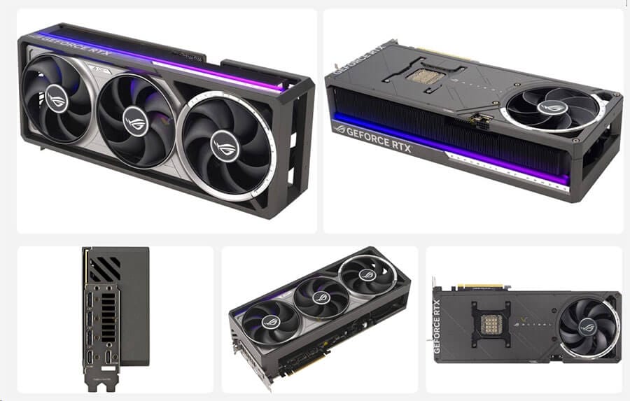 ASUS ROG Astral Nvidia RTX 5080 in RTX 5090 Oblika Grafične Kartice ASUS ROG Astral Nvidia RTX 5080 in RTX 5090 Oblika Grafične Kartice