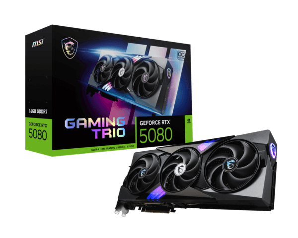 MSI GeForce RTX™ 5080 GAMING TRIO 16G