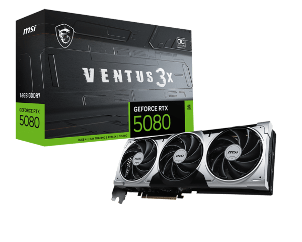 MSI RTX™ 5080 VENTUS 3X 16G OC PLUS