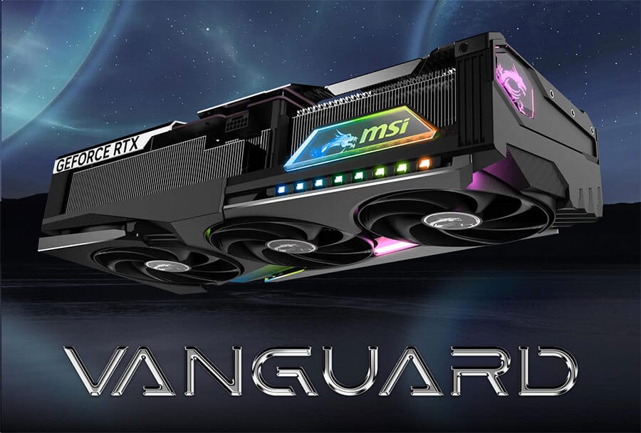 MSI Vanguard Grafične Kartice RTX 5090 RTX 5080 RTX 5070Ti