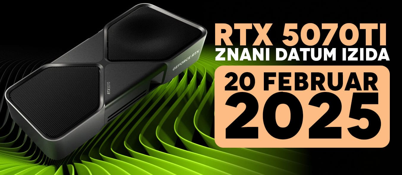 NVIDIA razkrila datum izida RTX 5070 Ti [20 Februar 2025]