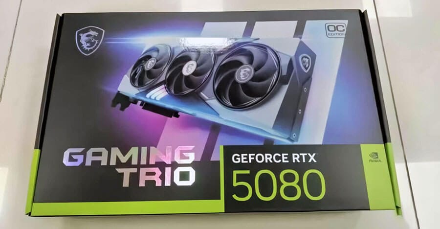 Nvidia RTX 5080 Grafična Kartica MSI Gaming TRIO