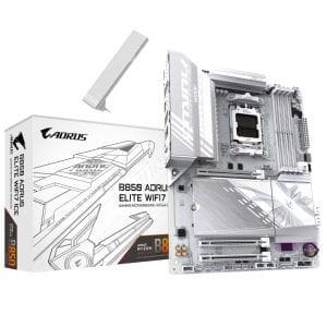 Osnovna plošča AM5 GigaByte B850 Aorus Elite WiFi 7 ICE ATX 1xHDMI 1.4 1xDisplayPort 1.4