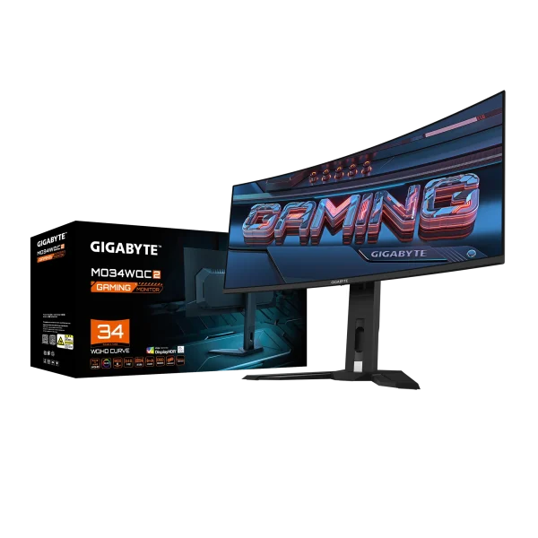 Gigabyte MO34WQC2 Gaming OLED Monitor box