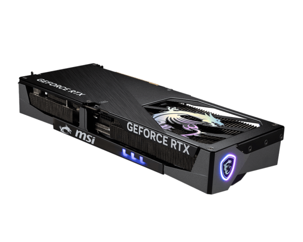 MSI GeForce RTX 5070 Ti GAMING TRIO PLUS 16G backplate rgb logo