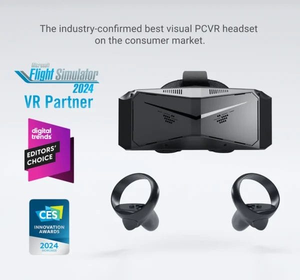 Pimax Crystal Light VR Očala + 2 Kontrolerja