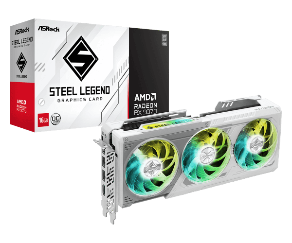 ASRock Radeon RX 9070 Steel Legend 16GB OC