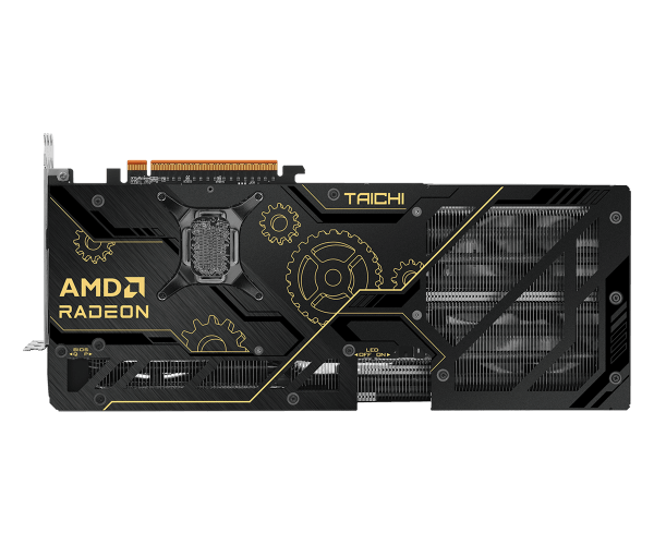 ASRock Radeon RX 9070 XT Taichi 16GB OC Backplate design