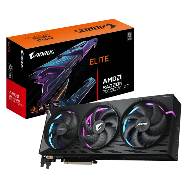 Gigabyte AORUS Radeon RX 9070 XT ELITE 16G Grafična Kartica