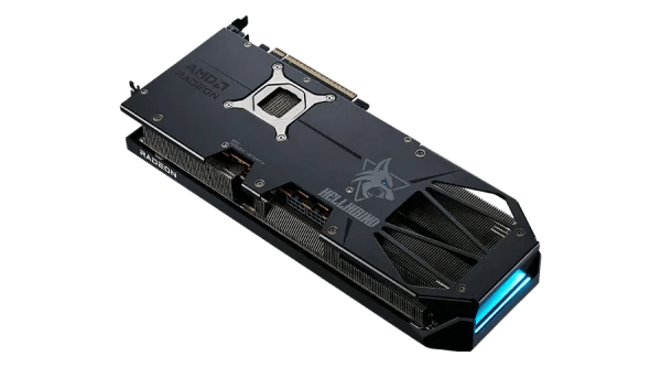 PowerColor Hellhound Radeon RX 9070 XT 16GB' Backplate