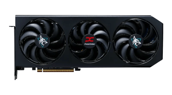 PowerColor Hellhound Radeon RX 9070 XT 16GB črna 3 ventilatorji