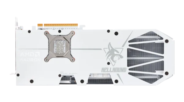PowerColor Hellhound Spectral White Radeon RX 9070 XT 16GB backplate
