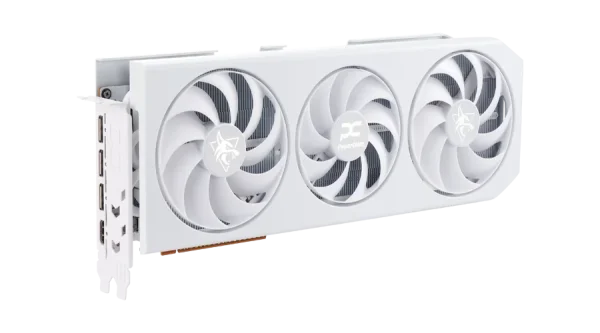 PowerColor Hellhound Spectral White Radeon RX 9070 XT 16GB bela 3 fan
