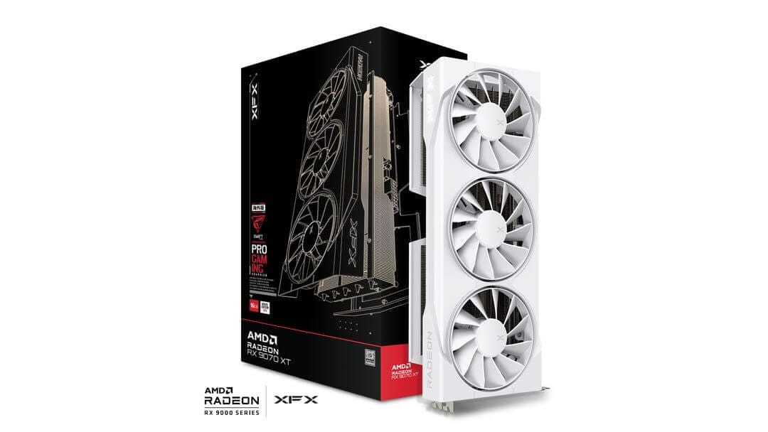 XFX Speedster SWFT Radeon RX 9070 XT White Grafična Kartica