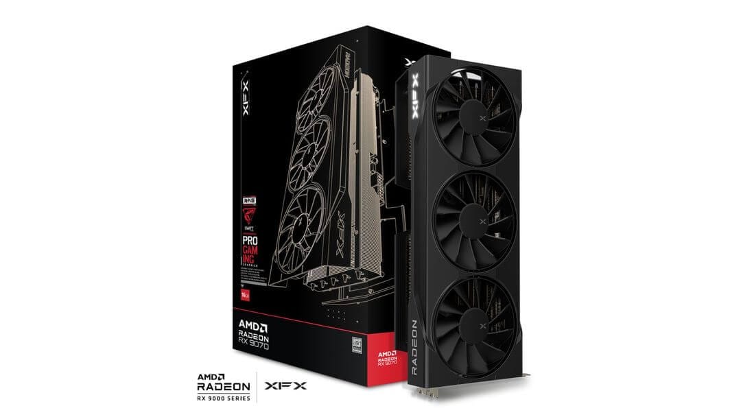 XFX Swift AMD Radeon RX 9070 OC Triple Fan Gaming Edition