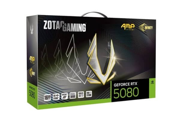 ZOTAC GAMING GeForce RTX 5080 AMP Extreme INFINITY 16GB GDDR7 Škatla