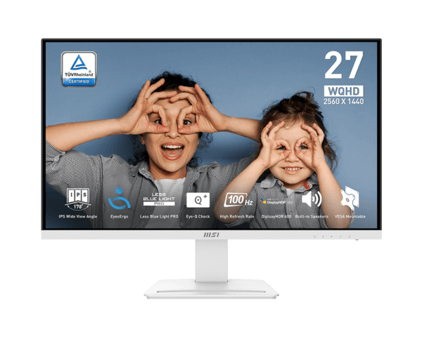 MSI PRO MP273QW E2 – 27 palčni QHD monitor za vsakodnevno delo in udobje