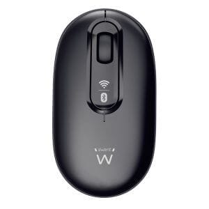 Ewent Dual-Connect Wireless, 1200dpi, Bluetooth, USB, črna