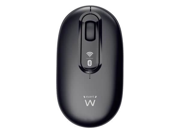 Ewent Dual-Connect Wireless, 1200dpi, Bluetooth, USB, črna