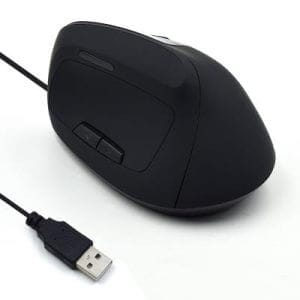 Ewent Ergonomic Vertical, 1800dpi, črna, USB