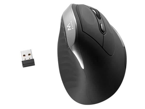 Ewent Wireless Ergonomic Vertical, 2400dpi, črna, USB - Image 3