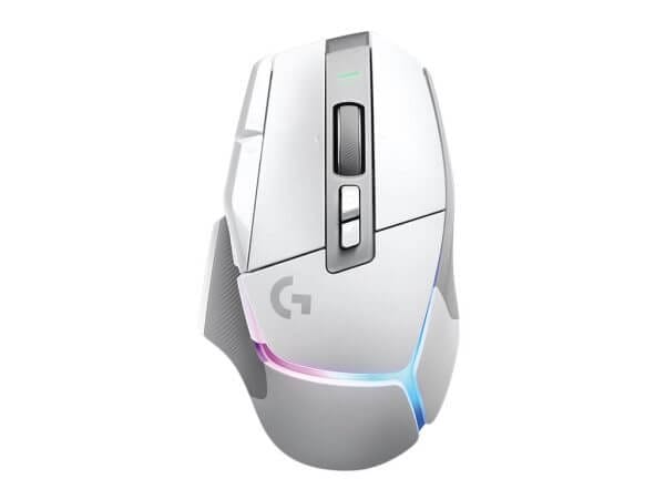 Logitech G502 X PLUS, Wireless, RGB, bela, Premium