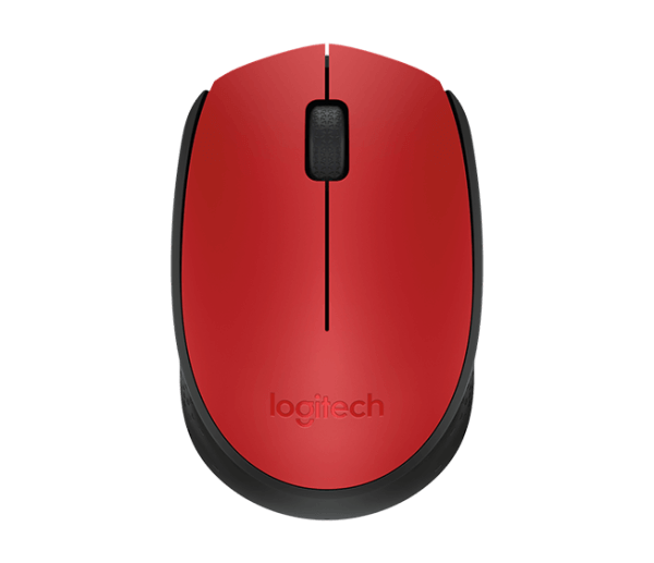 Logitech M171 Wireless, rdeča