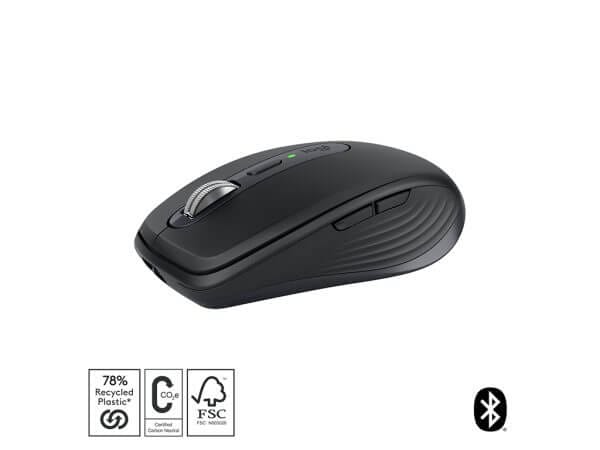 Logitech MX Anywhere 3S, Bluetooth, DarkField laser, grafitna - Image 2