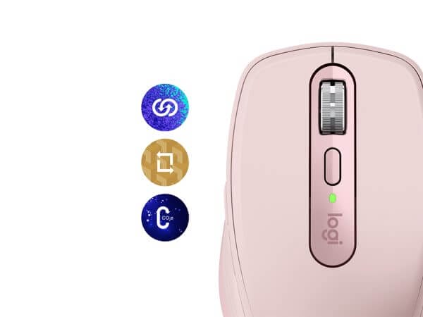 Logitech MX Anywhere 3S, Bluetooth, DarkField laser, roza - Image 3