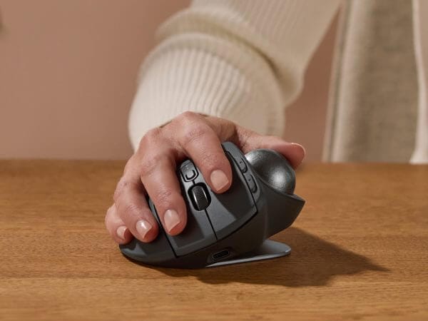 Logitech MX Ergo S Advanced Wireless Trackball, grafitna, Bluetooth - Image 4