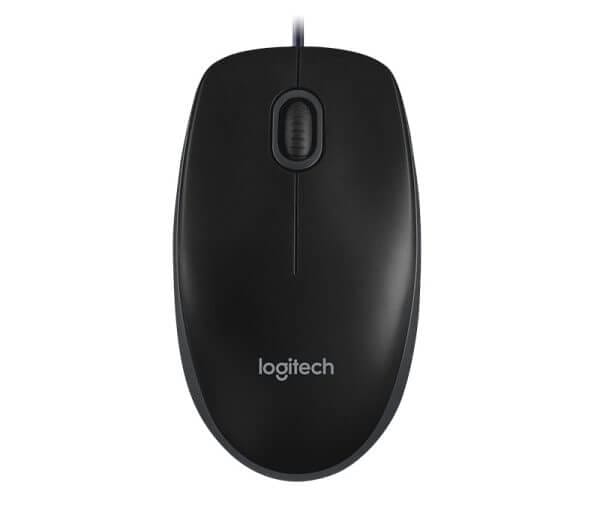 Logitech OEM B100 Optical mouse, črna, USB