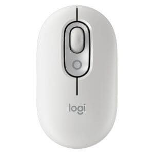 Logitech POP Mouse z EMOJI, Bluetooth, bela