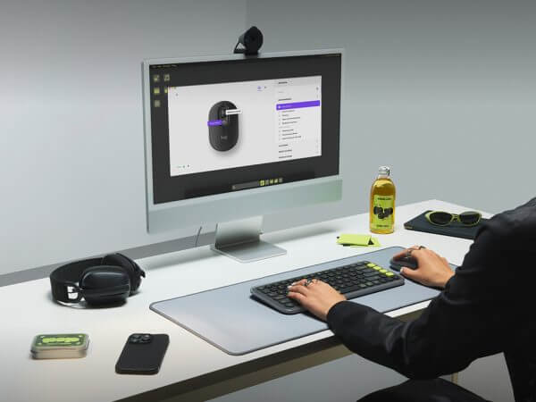 Logitech POP Mouse z EMOJI, Bluetooth, grafitna - Image 4