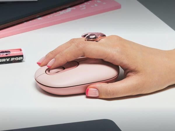 Logitech POP Mouse z EMOJI, Bluetooth, roza - Image 3