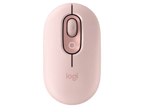 Logitech POP Mouse z EMOJI, Bluetooth, roza