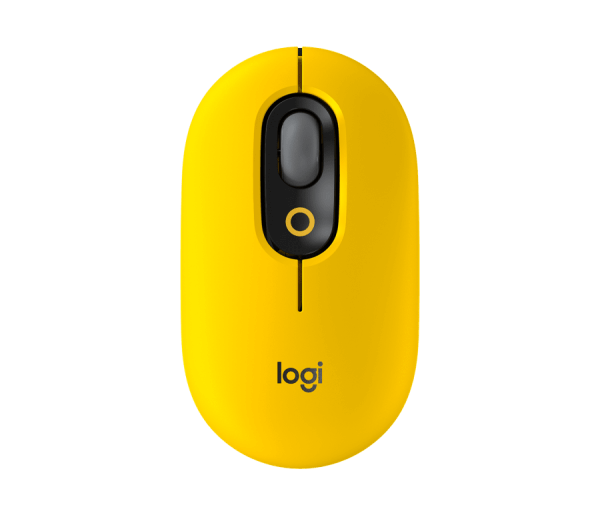 Logitech POP Mouse z EMOJI, Bluetooth, rumena