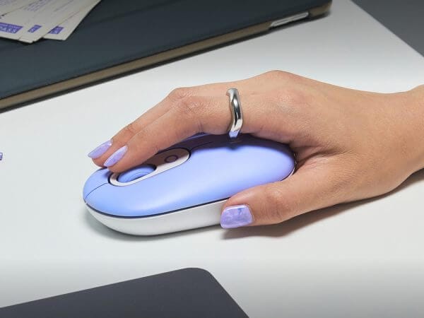 Logitech POP Mouse z EMOJI, Bluetooth, vijolična - Image 2