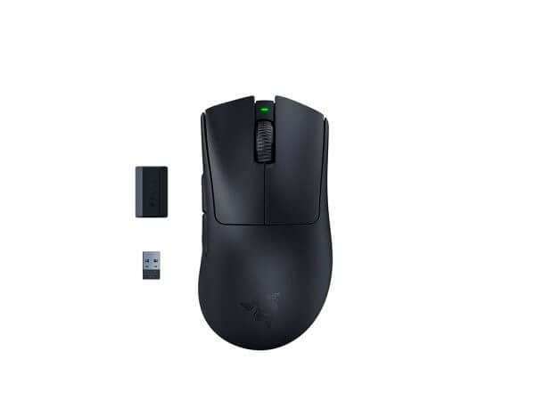 Razer DeathAdder V3 Pro + HyperPolling Wireless sprejemnik, komplet, črn