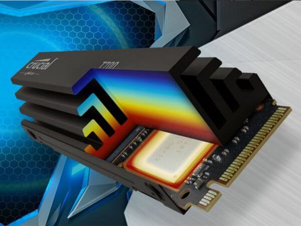 SSD 2TB M.2 80mm PCI-e 5.0 x4 NVMe, CRUCIAL T700 Heatsink (CT2000T700SSD5) - Image 2