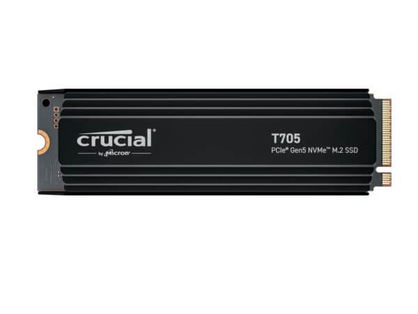 SSD 2TB M.2 80mm PCI-e 5.0 x4 NVMe, CRUCIAL T705 Heatsink (CT2000T705SSD5)