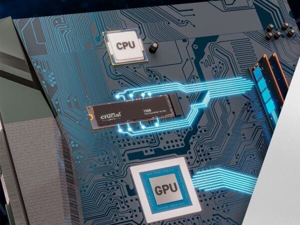 SSD 1TB M.2 80mm PCI-e 4.0 x4 NVMe, CRUCIAL T500 (CT1000T500SSD8) - Image 3