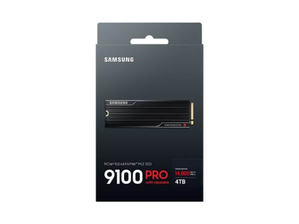 SSD 4TB M.2 80mm PCI-e 5.0 x4 NVMe 2.0, V-NAND TLC, Samsung 9100 PRO HeatSink (MZ-VAP4T0CW) - Image 4