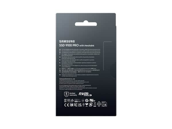 SSD 4TB M.2 80mm PCI-e 5.0 x4 NVMe 2.0, V-NAND TLC, Samsung 9100 PRO HeatSink (MZ-VAP4T0CW) - Image 5