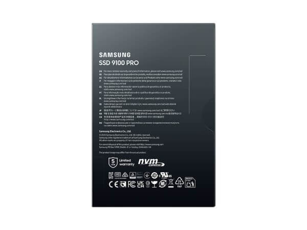 SSD 4TB M.2 80mm PCI-e 5.0 x4 NVMe 2.0, V-NAND TLC, Samsung 9100 PRO (MZ-VAP4T0BW) - Image 6