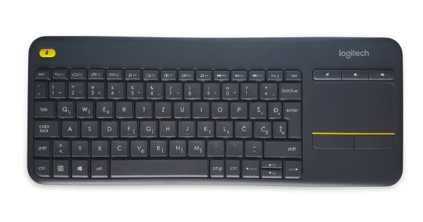 Logitech K400 PLUS Wireless Touch, Unifying, črna, SLO