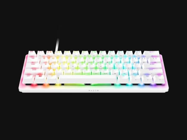 Razer Huntsman V3 Pro Mini, Bela, RGB, PBT, Analogna stikala Gen2, SLO g. - Image 2